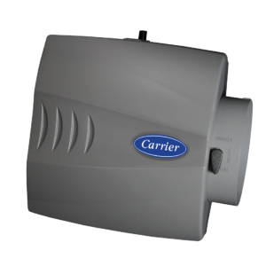 Carrier whole-home humidifier on white background.